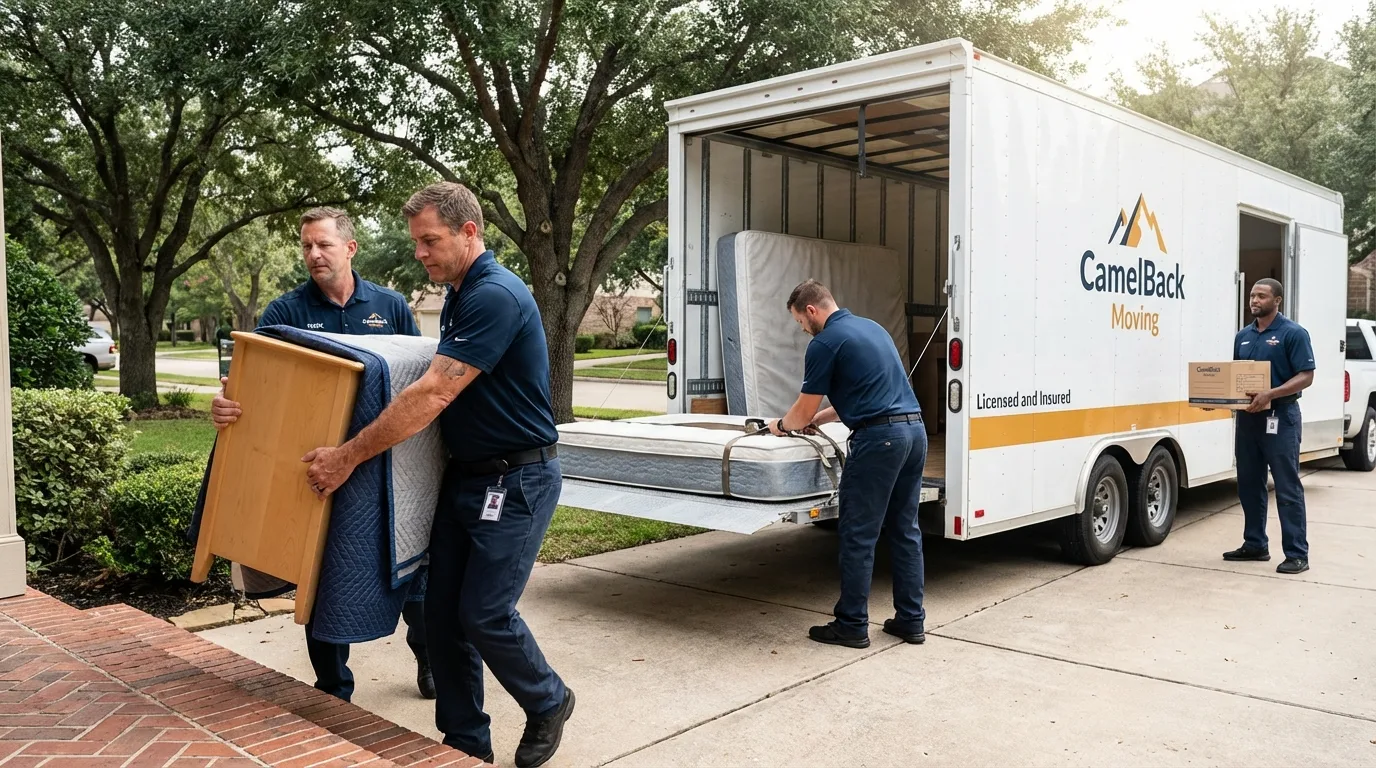 Crew loading residential truck for cross-state move from Garwood, NJ